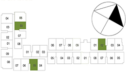 Vị trí mặt bằng căn hộ 2 PN - 71.74 m² - 02